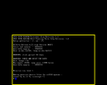 A screenshot of RISC/os booted from the miniroot